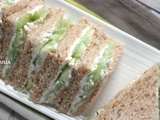 Sandwiches anglais au concombre #vegan