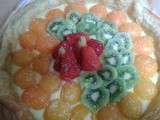 Tarte aux fruits - Abricots, kiwis, fraises et crème patissière