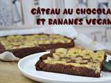 Gâteau au chocolat et bananes vegan
