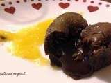 Fondant au chocolat de Cyril Lignac et son coulis de mangue