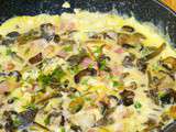 Omelette gourmande aux chanterelles et persil