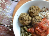 Boulettes de lentilles noisettes tomates séchées #végétarien