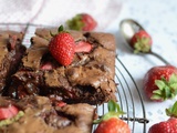 Brownie aux fraises