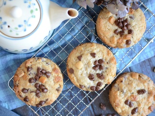 Cookies aux flocons d'avoine pépites de chocolat et biscuits