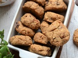 Cookies beurre de cacahouète chocolat noix de pécan #sans oeuf
