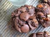 Cookies chocolat noix de Pécan fleur de sel #sans oeuf