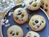 Cookies gourmands au chocolat, noisettes et pistaches