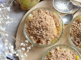 Crumble pomme poire sans four - à la casserole