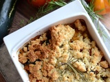 Crumble tomates courgettes poivron #végétarien