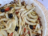 Fenouil au four tomates cerises olives parmesan et chapelure #végétarien