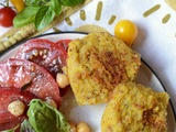 Galettes courgette pois chiches #vég