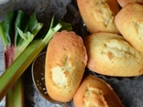 Madeleines à la rhubarbe