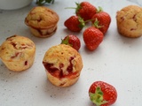 Muffins aux fraises #sans beurre