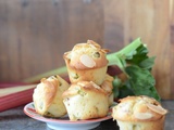 Muffins lait fermenté et rhubarbe