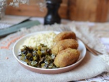 Nuggets de lentilles corail, couscous et poireau #vég