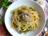 Ona pan pasta poireaux champignons et épices #végétarien