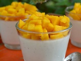 Panna cotta à la mangue fraiche