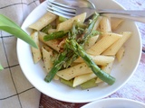 Pâtes aux asperges vertes #végétarien