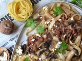 Pâtes champignons et noix #vég