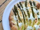 Pizza aux asperges vertes #végétarien