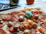Pizza aux champignons au pesto #daucy