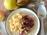 Porridge raisin poire