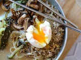 Ramen au pack choi et champignons #végétarien