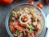 Salade de couscous de chataigne tomate et poivron #végétarien