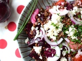 Salade de lentilles, betteraves, féta #végétarien