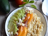 Salade de millet tomate concombre féta #végétarien