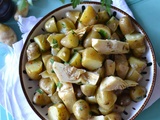 Salade de pommes de terre rattes et artichauts à l'huile #végétarien