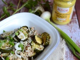 Salade de riz, haricots blancs et courgette rôtie #vég