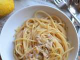 Spaghetti crème citron et romarin #végétarien