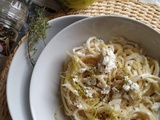 Spaghetti féta poivre et citron #végétarien