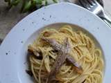 Spaghetti oignons et anchois
