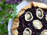 Tarte au chou rouge #végétarien