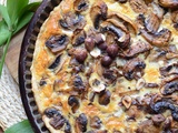 Tarte champignons échalote et noisettes #végétarien