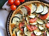 Tarte courgette tomate menthe