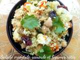 Salade orientale semoule et légumes rôtis