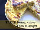 Tarte Poireaux, Ventrèche et Crème de roquefort