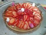 Petit dessert du week end : la tarte aux fraises
