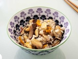 Bol de riz japonais aux moules (seto kai takikomigohan)
