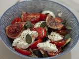 Salade de quinoa aux figues, tomates et mozzarella