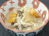 Soupe miso au riz et légumes (Miso zosui)