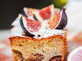 Cake aux figues, miel et amandes super fondant