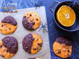 Cookies orange chocolat d'Halloween