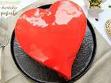 Gâteau coeur framboise pistache pour la Saint Valentin