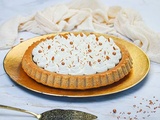 Gâteau vanille spéculoos en forme de tarte