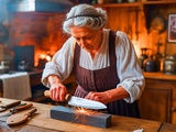Ces couteaux de cuisine sont les seuls que ma grand-mère affûte encore à la pierre