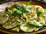 Irrésistible de carpaccio de courgettes